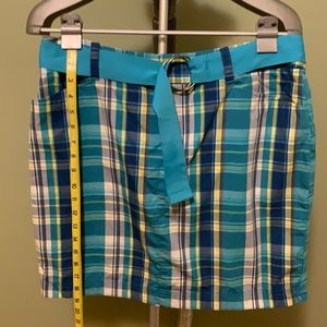 3 for $15! Chaps belted cotton summer skirt sz 12